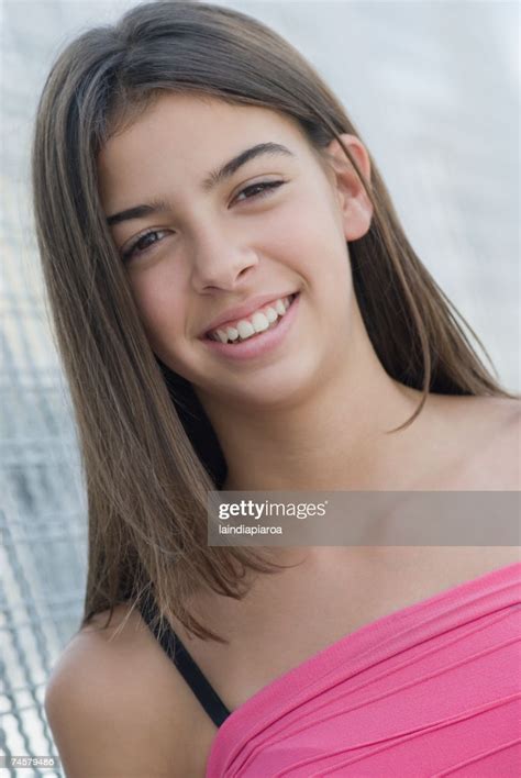 Hispanic Teenage Girl Smiling High Res Stock Photo Getty