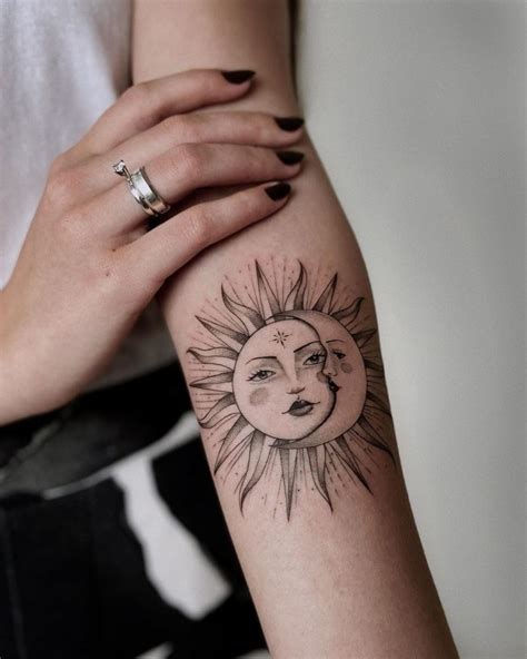 Moon Sun Tattoo Sun Tattoos Dope Tattoos Pretty Tattoos Beautiful