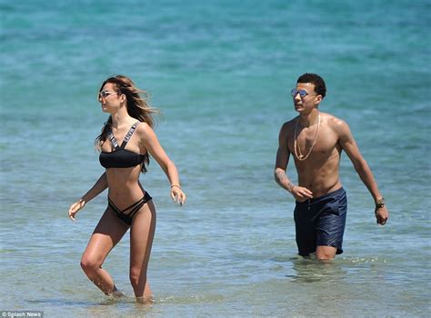 Dele Alli Embraces Model Ruby Mae As They Holiday In Ibiza Daily Mail Online