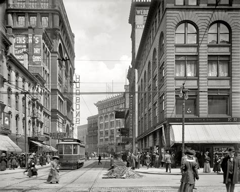 Street View 1908 Detroit Gratiot And Woodward Detroit Detroit