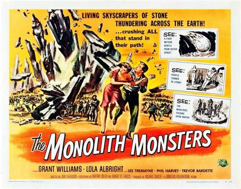 The Monolith Monsters 1957 Poster Art Classic Horror Movies Monolith