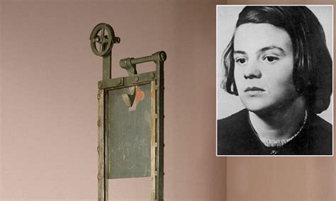 Hans and sophie scholl were arrested by gestapo for writing pamphlets. Found, guillotine used to kill Hitler's enemies: But will ...