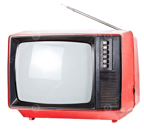 Vintage Portable Tv Set Crt Old Telly Tv Png Transparent Image And