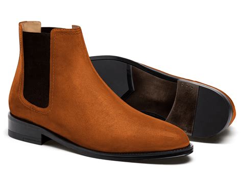 2 Tone Chelsea Boots Brown Suede