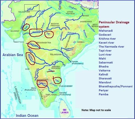 The Peninsular Drainage System Pcsstudies Geography