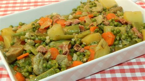 Menestra de verduras, una receta muy sana. Receta fácil de menestra de verduras - YouTube