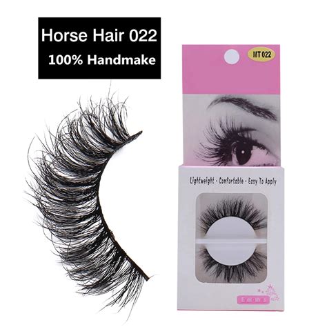 1pair False Eyelash Horse Hair Eye Lashes Extension Luxurious Soft Mink