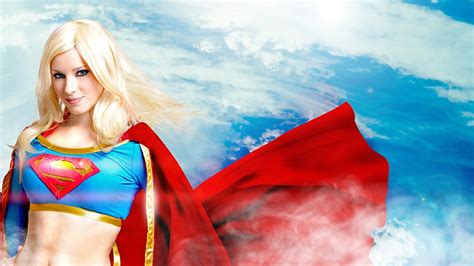Картинка супергерои блондинки Супергёрл герой Фантастика молодая