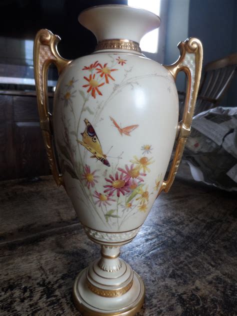 Antiques Atlas Royal Worcester Blush Ivory Large Vase 1892