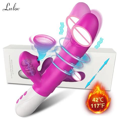 Sucking Dildo Thrusting Vibrator With Female Masturbation Clit Sucker