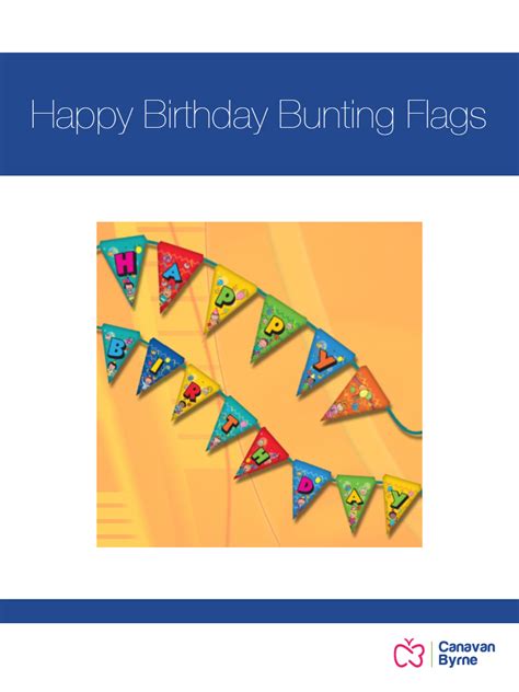 Happy Birthday Bunting Flags Early Years Shop