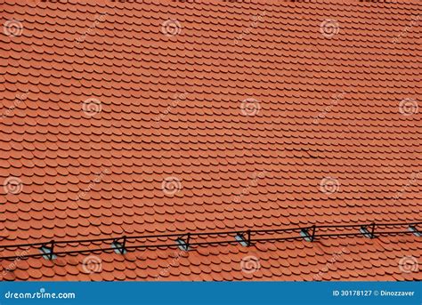 New Red Roof Texture Stock Image Image Of Background 30178127