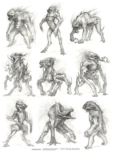 Concept Design And Sketches Monster Concept Art Conceptual Sketches
