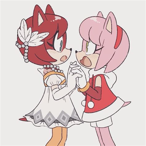 princess elise and amy rose by osovarro on twitter r mobianxhuman