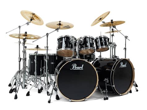 Pearl Double Bass Black Drum Kits Pearl Drums Drums