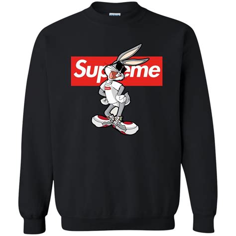 Bugs Rabbit Supreme Pullover Sweatshirt Zamrie Supreme Sweatshirt