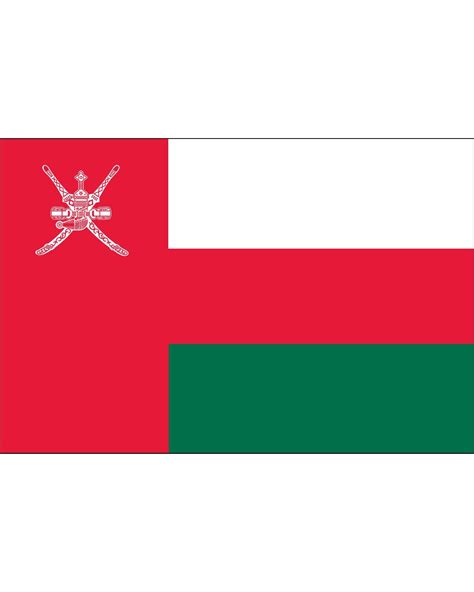 Oman Flag 3 X 5 Ft Indoor Display Flag