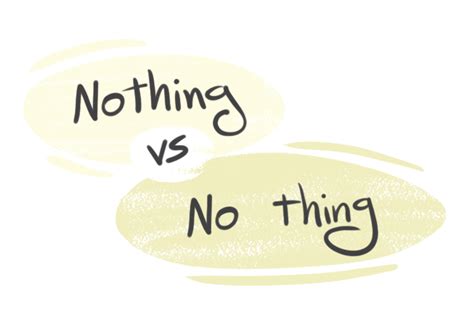 Nothing Vs No Thing In English Grammar Langeek