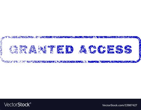 Granted Access Rubber Stamp Royalty Free Vector Image