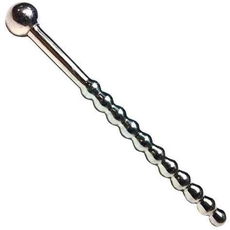 Rouge Stainless Steel Beaded Urethral Sound My Toys Urethral Sounding Chastity Device Toys