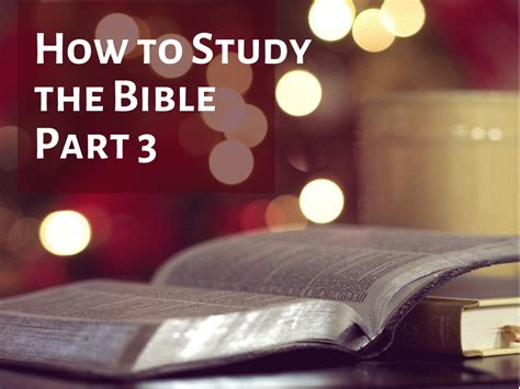 The First Step In Bible Study Truth That Inspires