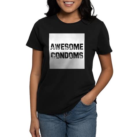 awesome condoms women s classic t shirt awesome condoms tee