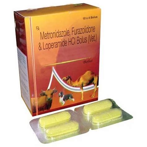 Metronidazole Furazolidone Loperamide Therawin Packaging Size 10x4