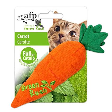 Afp Green Rush Carrot With Catnip Cat Toy 12 G Uk Pet Supplies