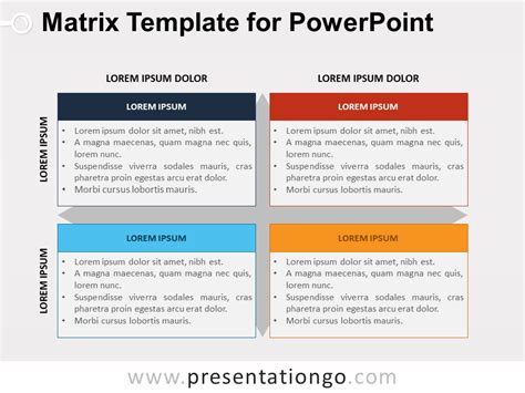 Free Powerpoint Templates Matrix