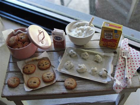 Dollhouse Miniature Baking Chocolate Chip Cookies By Kimsminibakery On