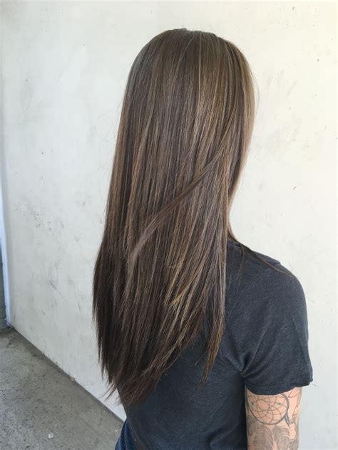 Long hair, ash blonde hair, highlights, low lights, dark brown hAir