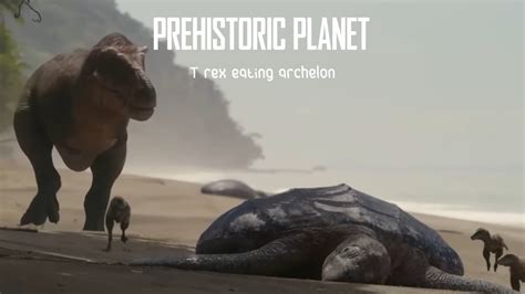 Prehistoric Planet T Rex Eating Archelon Clip Youtube