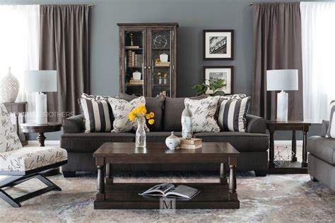 Levon Charcoal Living Room Set