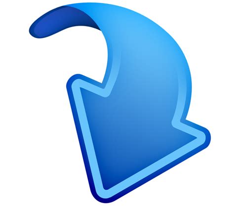 Blue Arrow Pointing Down Png Clip Art Library
