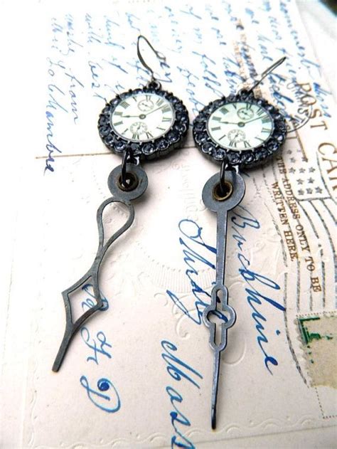 Steampunk Earrings Repurposed Clock Hands By Fleamarketgal On Etsy 22