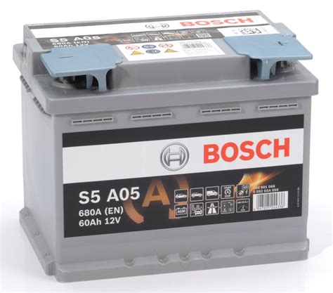 S5 A05 Bosch Agm Car Battery 12v 60ah Type 027 S5a05