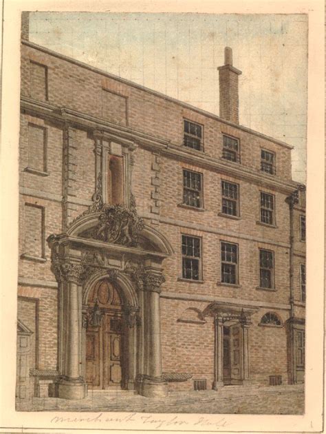 The Old Entrance To Merchant Taylors Hall On Threadneedle Street