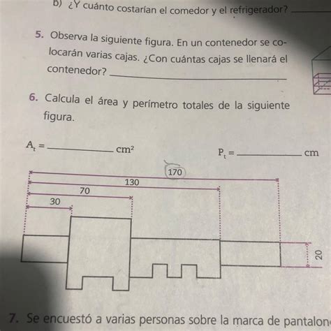 Calcula El Rea Y Per Metro Totales De La Siguiente Figura A Hot Sex Picture