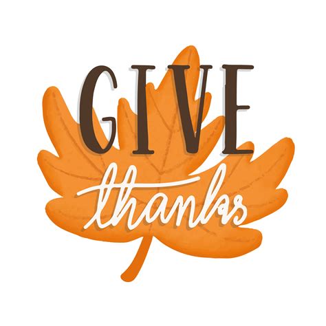 Give thanks Thanksgiving holiday illustration - Download Free Vectors ...