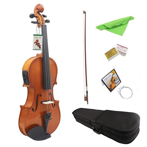 Tsai 4 String 44 Electro Acoustic Violin Solid Wood Electronic Violin