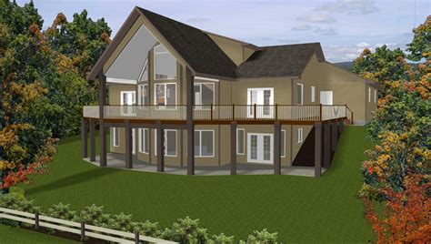 40 Two Story House Plan With Walkout Basement