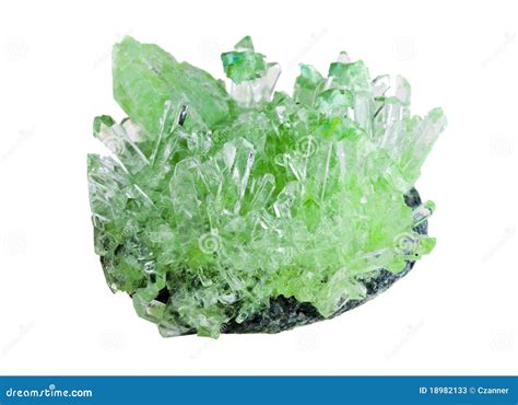 Green Crystal Stock Image Image Of Translucent Light 18982133