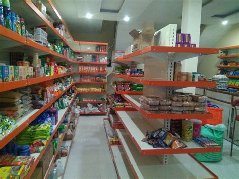 Free Standing Unit Red Grocery Display Rack For Supermarket Rs 4400