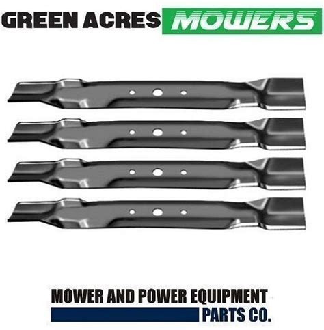 4x Mulching Blade Fits 42 John Deere Sabre Mowers L100 L108 L110 L111