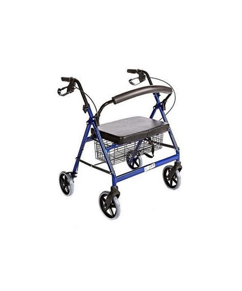 Bariatric Rollator Walker Heavy Duty With Large Padded Seat Up To 400