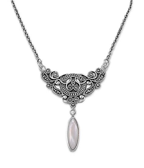 Sterling Silver Marcasite Necklaces