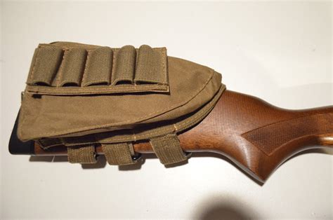 Shotgun Buttstock Shell Holder And Cheek Rest Dark Earth Tan Acid