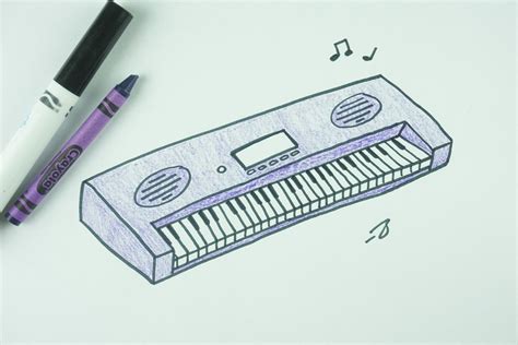 ️ How To Draw A Keyboard Piano