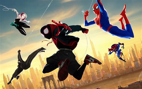 Spider Man Into The Spider Verse Characters 4k 18 Wallpaper Pc Desktop