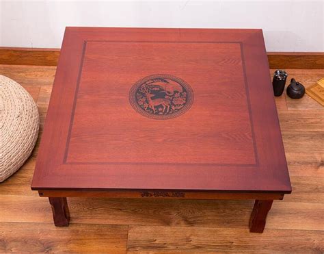 Square 80x80cm Korean Floor Table Folding Legs Luxury Antique Etsy